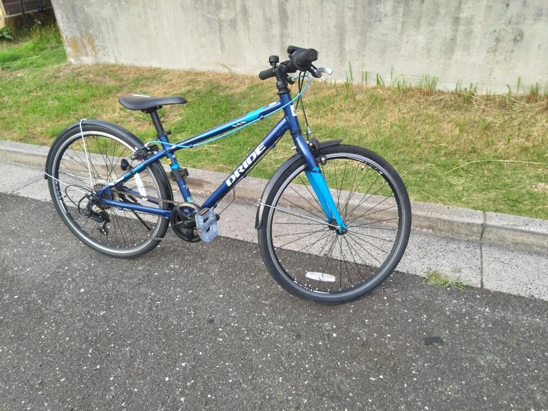 【引き取り・手渡し限定】DRIDE-R サイクル 24インチ ブルー　アルミ