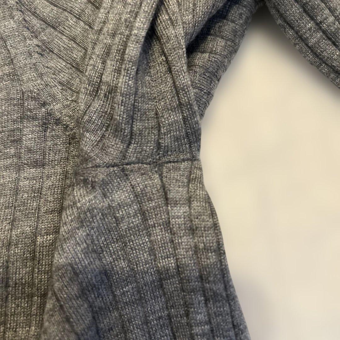 ドゥロワー サイズ2 カシミヤシルク　リブ　タートル