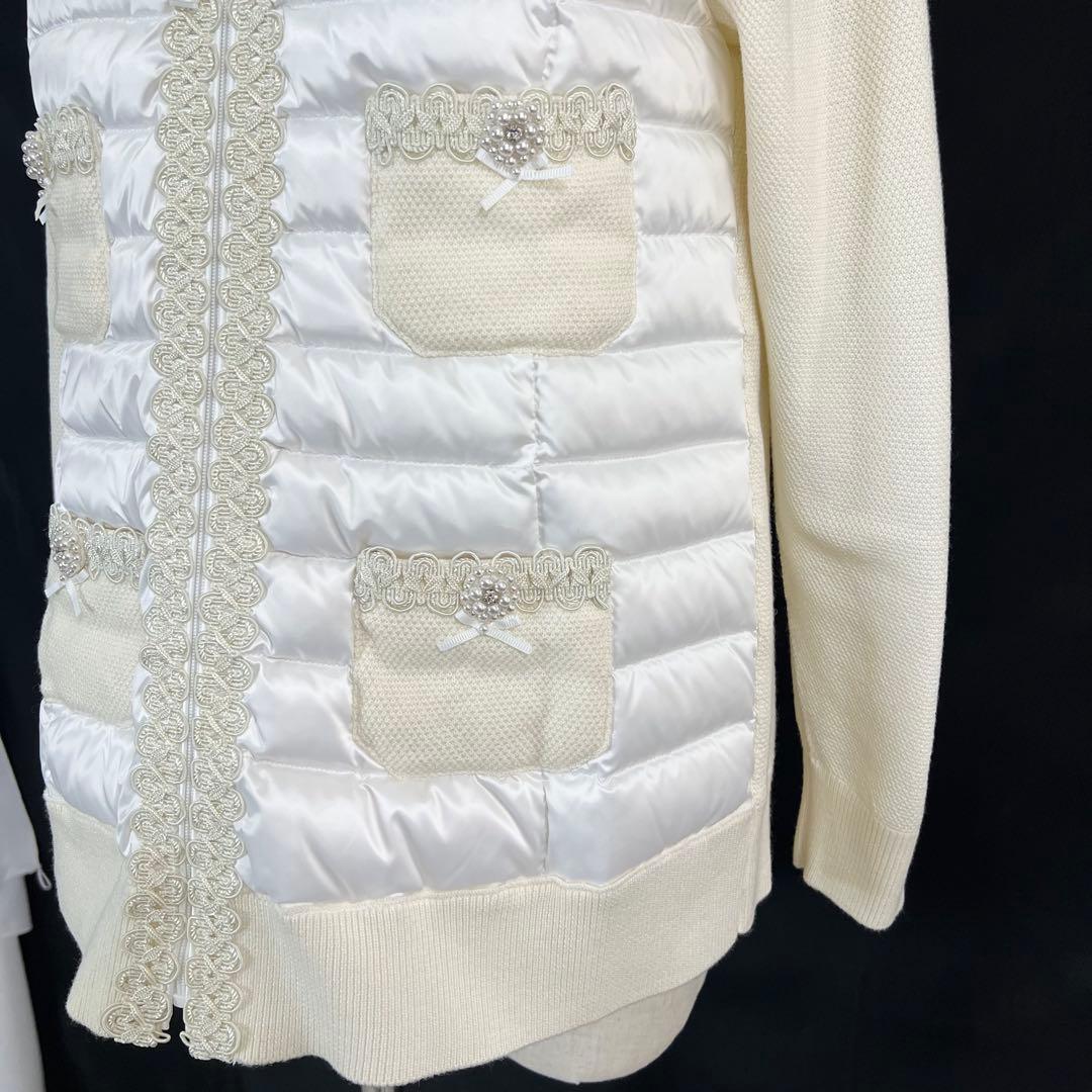 『未使用品』Super Beauty ハイブリッド　ダウンジャケット　ビジュー