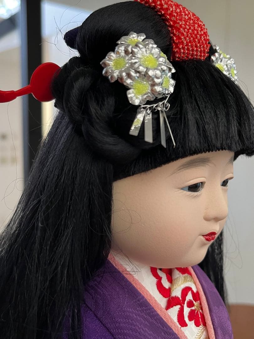 岩崎緋布氏の市松人形 約45cm