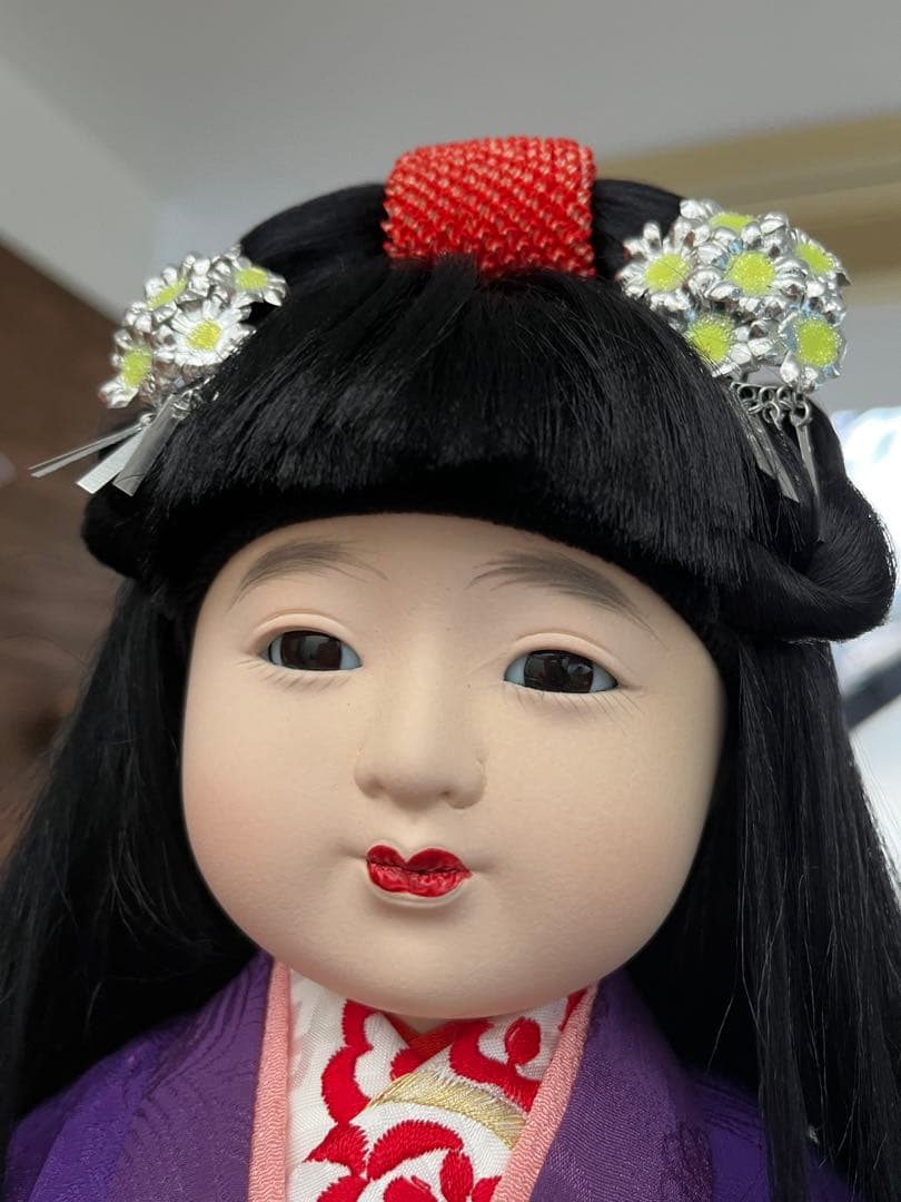 岩崎緋布氏の市松人形 約45cm