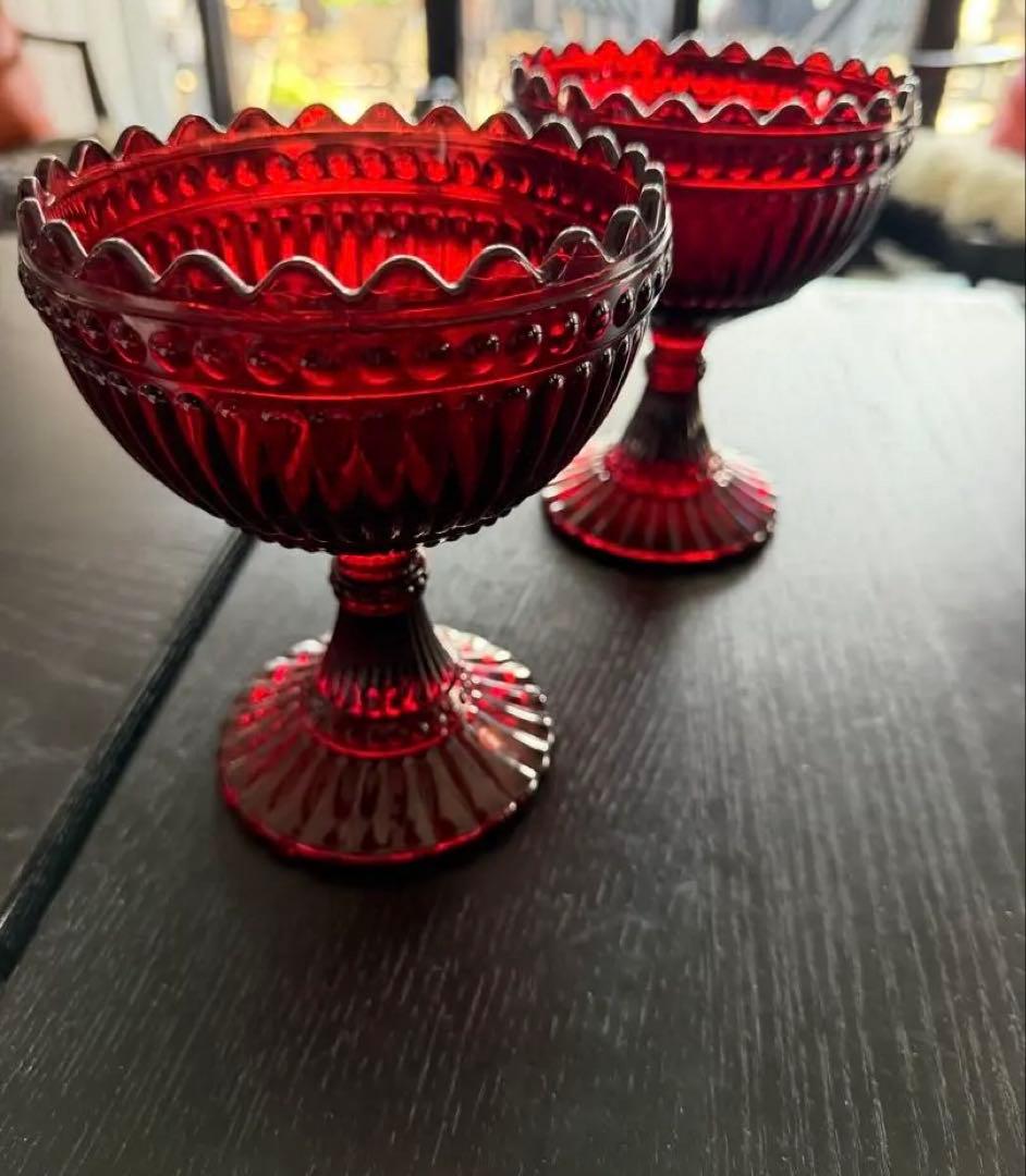 希少　マリメッコ　#イッタラ　マリボウル　ラージ2個セット　クランベリー