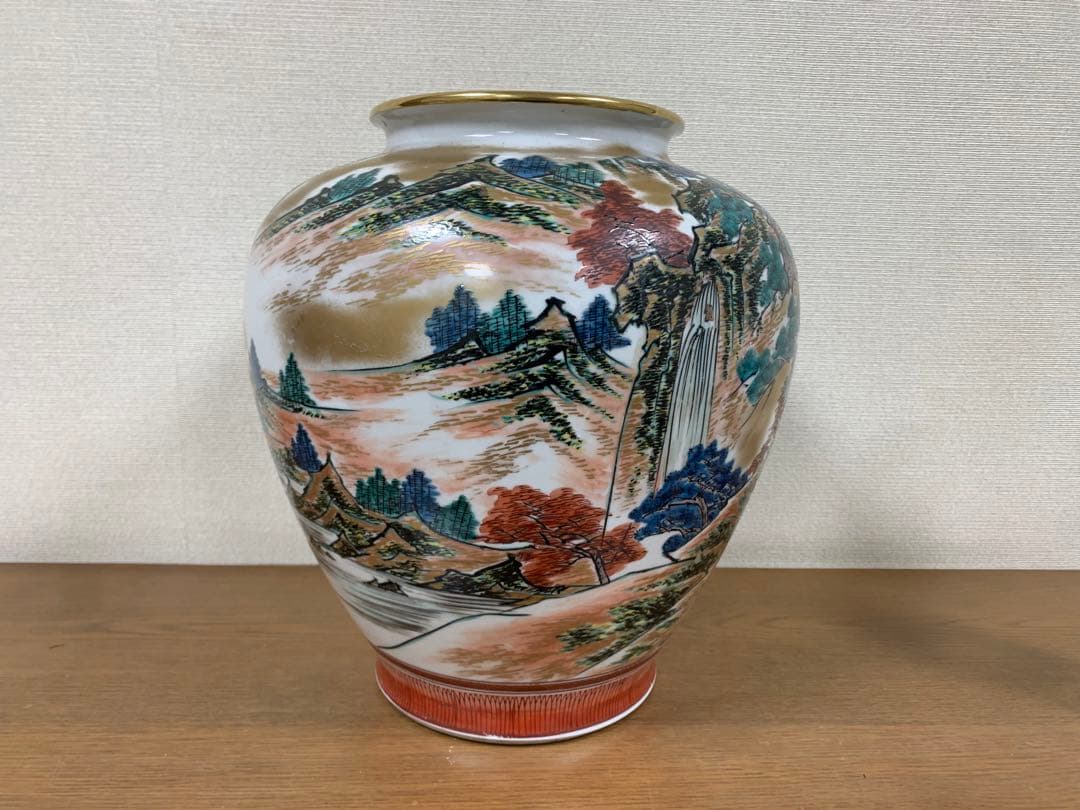 九谷焼　宗山　花瓶（箱なし）