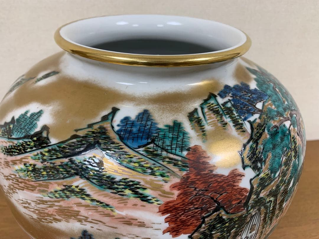 九谷焼　宗山　花瓶（箱なし）