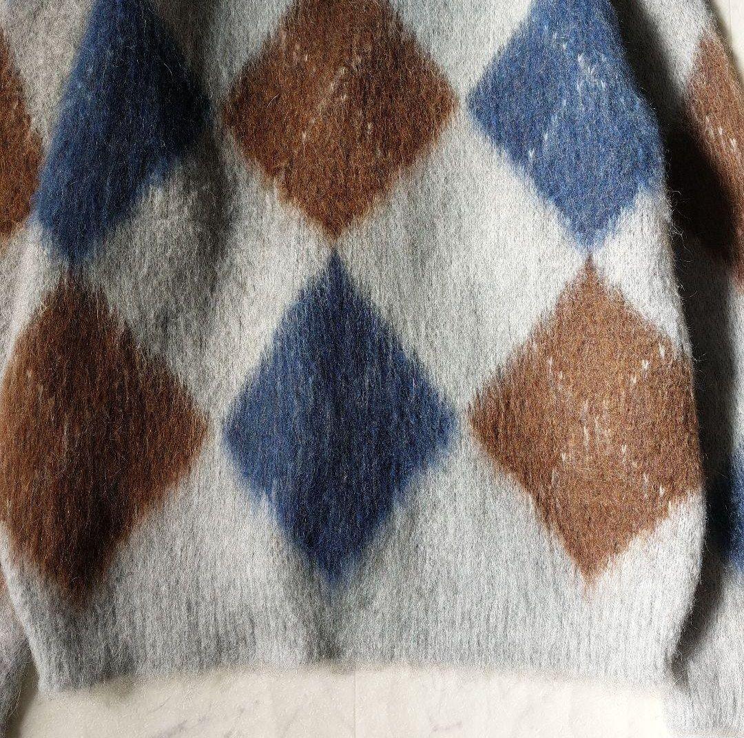 ビューティーアンドユース モヘヤミックス シャギーニットカーディガン M