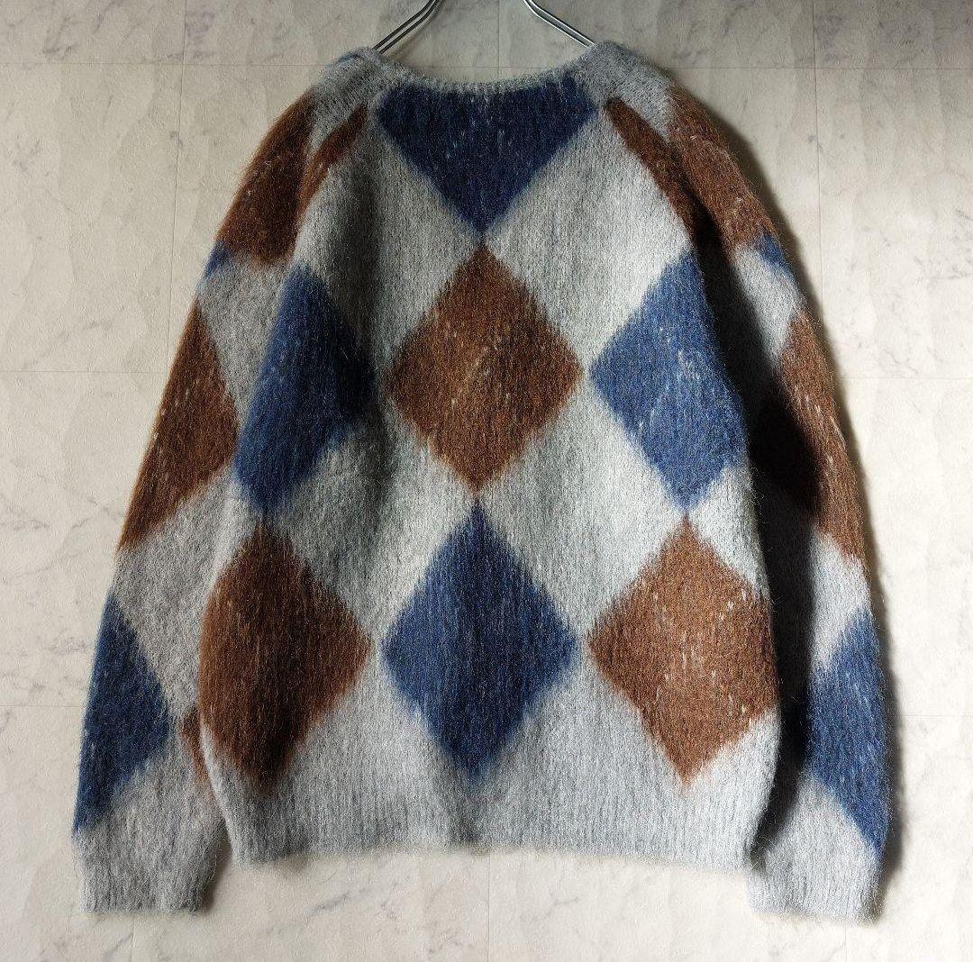 ビューティーアンドユース モヘヤミックス シャギーニットカーディガン M