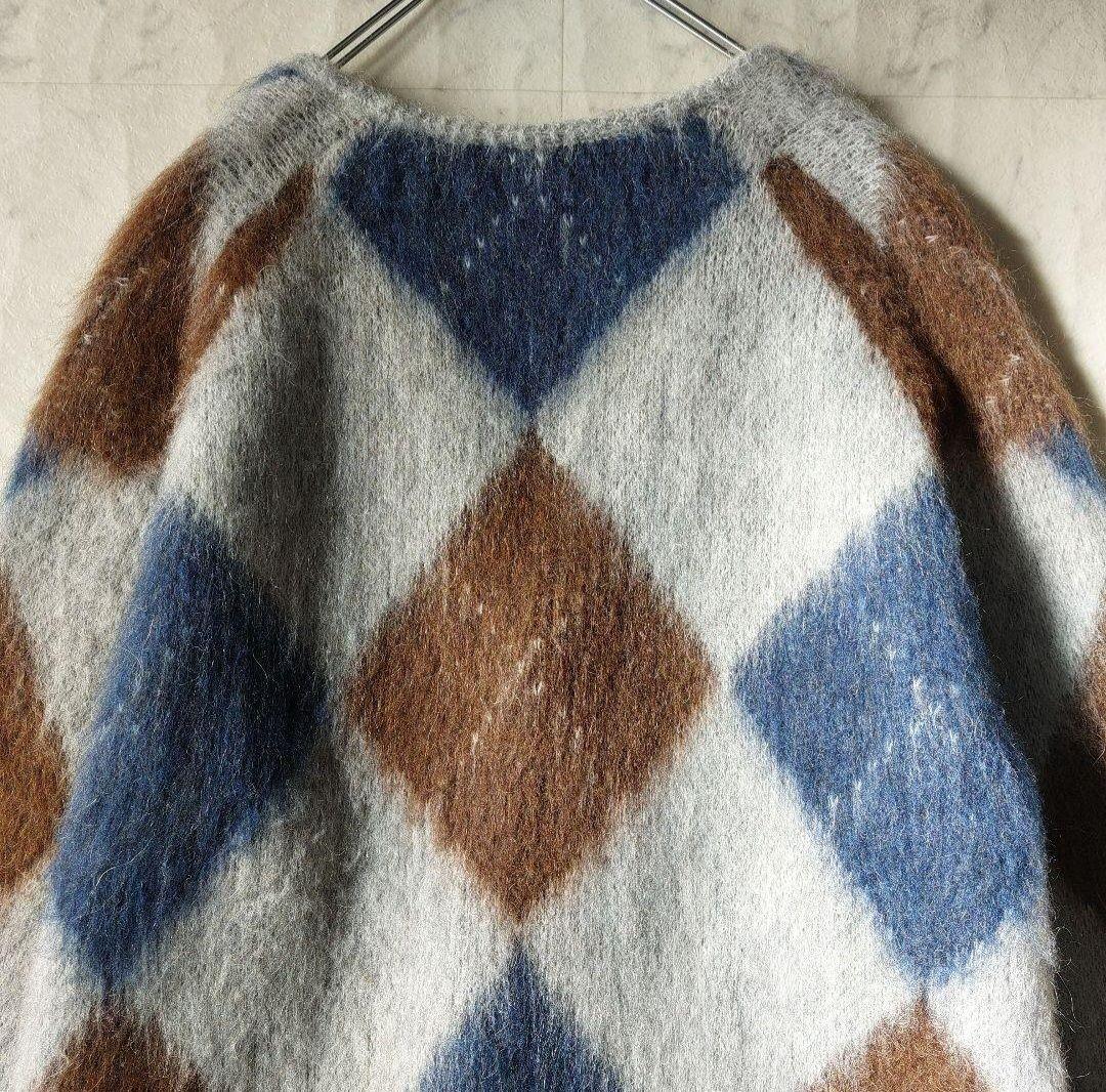 ビューティーアンドユース モヘヤミックス シャギーニットカーディガン M