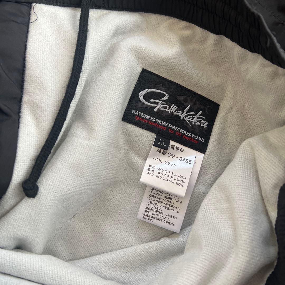 ガマカツ フィッシングスーツ ブラック LL