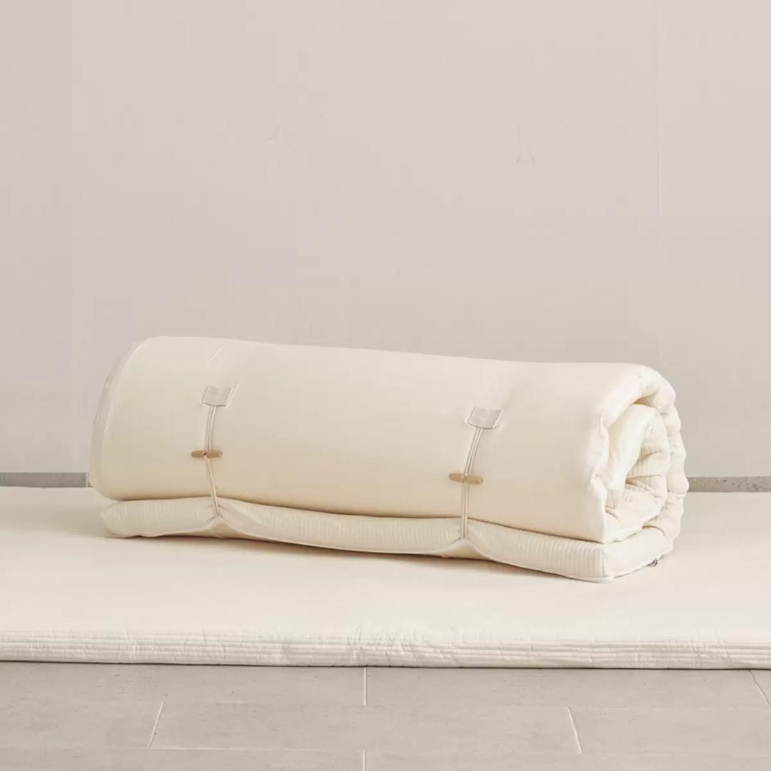 ROOMINE コットンメモリーフォームトッパー ナチュラルコットン 敷布団 ③