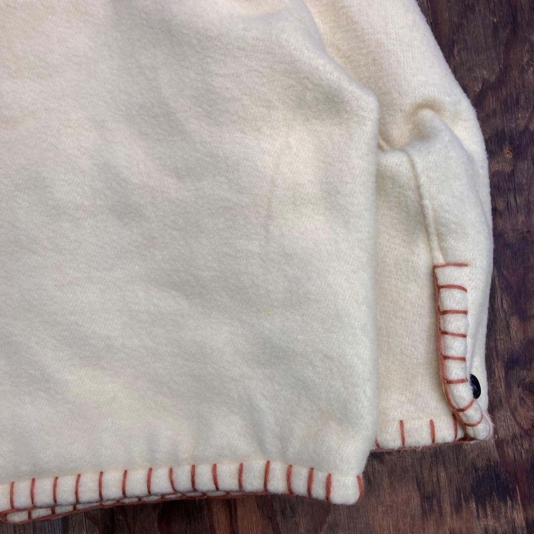 90s ウールブランケットステッチニットジャケット カウチン VINTAGE