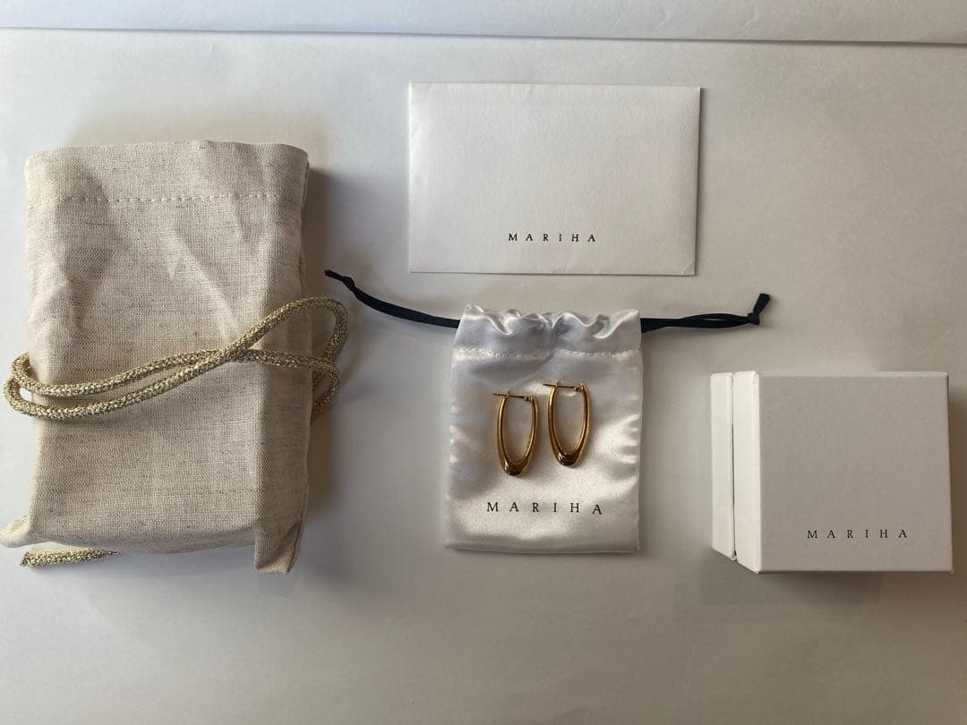 美品　MARIHA MYSTIC ORBS HOOP P ピアス（両耳）