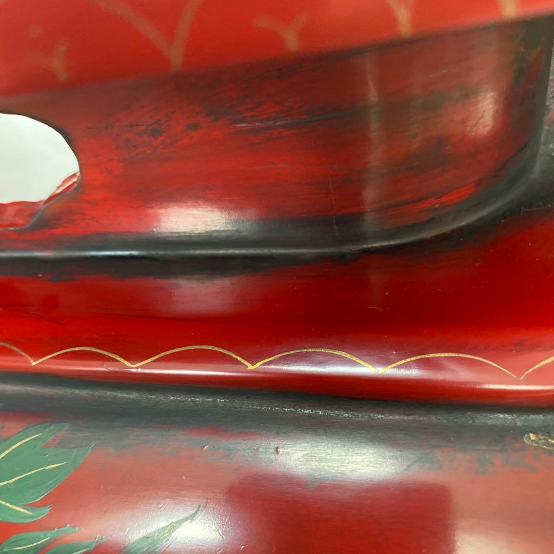 木製錆絵模様台　　　未使用