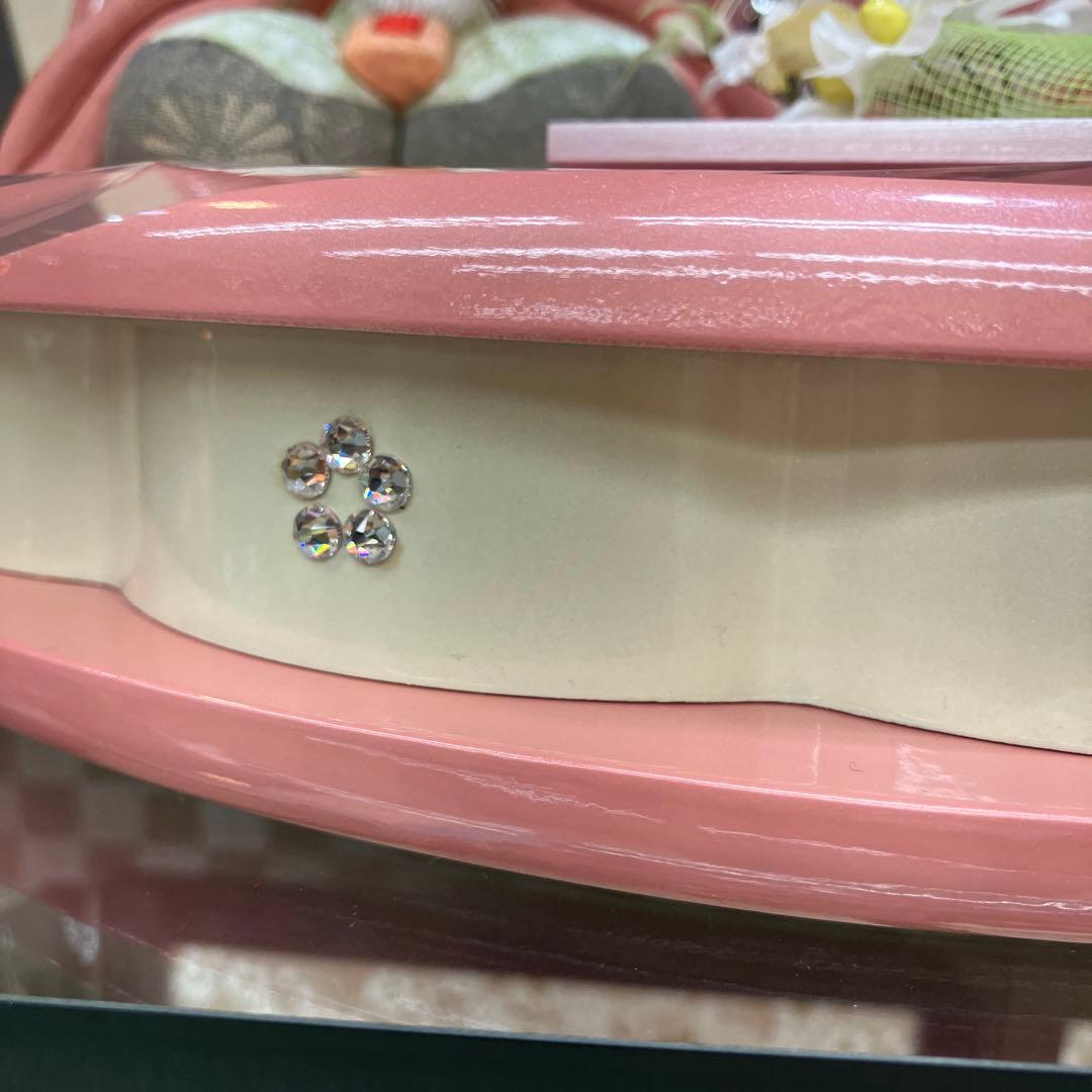 お値下げしました。新品東玉喜久絵愛桃木目込雛飾り