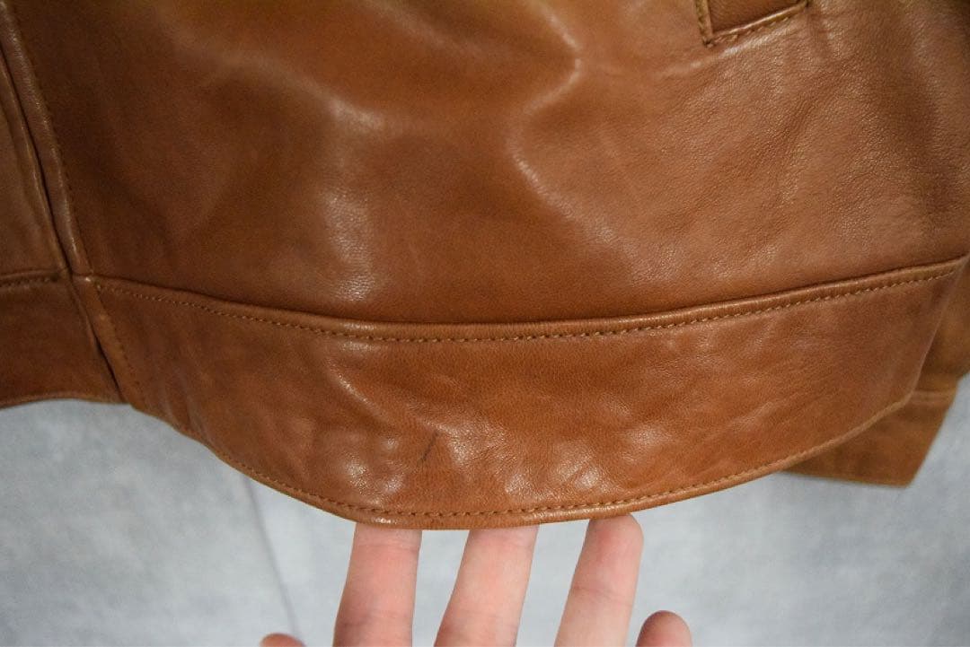 ラルフローレン レザースイングトップ 90s Ralph Lauren