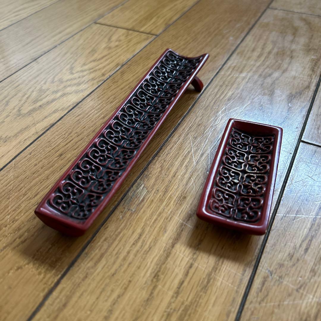 ◾️こんなにたくさんセットの仙台堆朱は珍しいです◾️お盆◾️棗◾️お皿◾️重箱◾️綺麗◾️新品