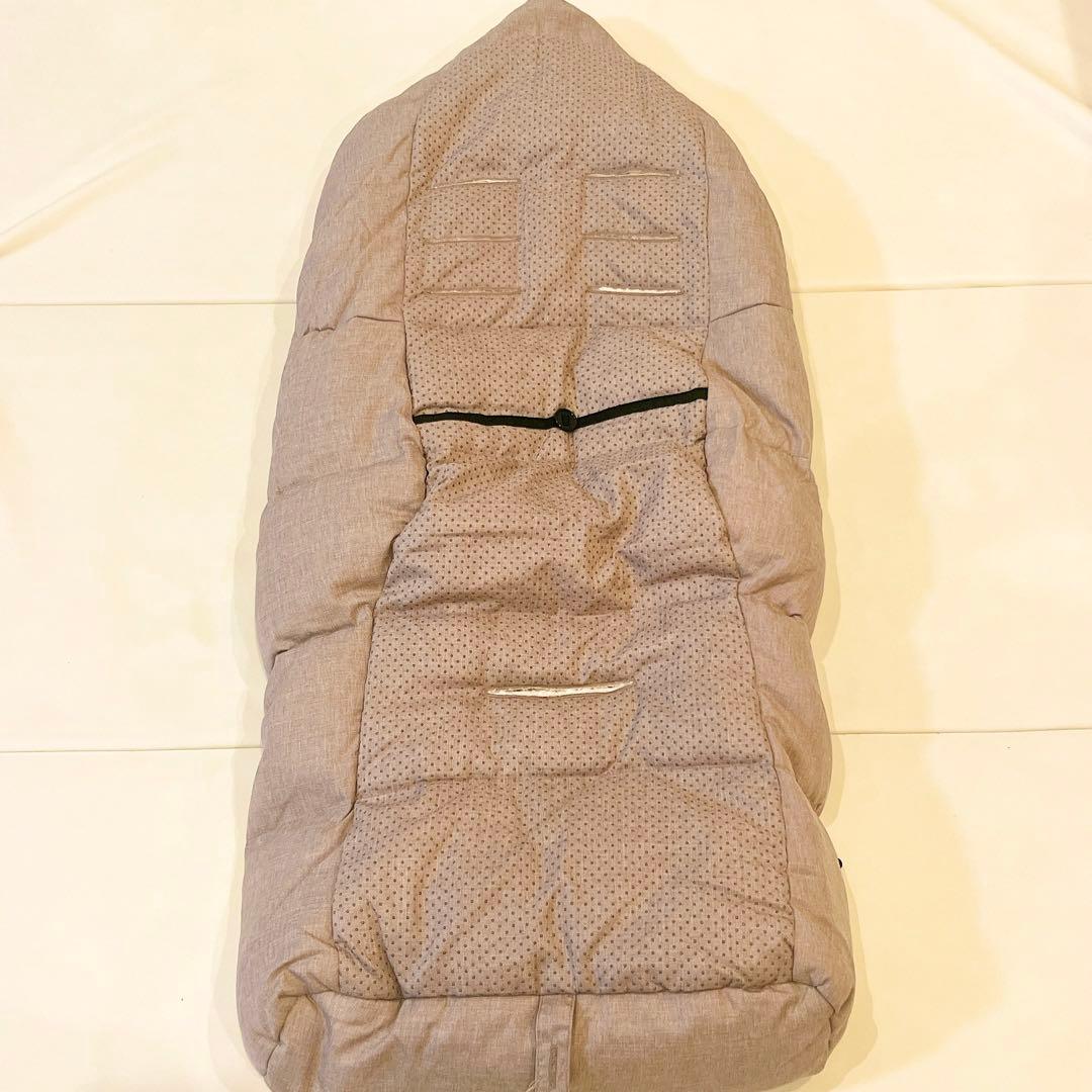 【美品】 エアバギー　フットマフ　ベージュウッド　2個セット　双子　防寒