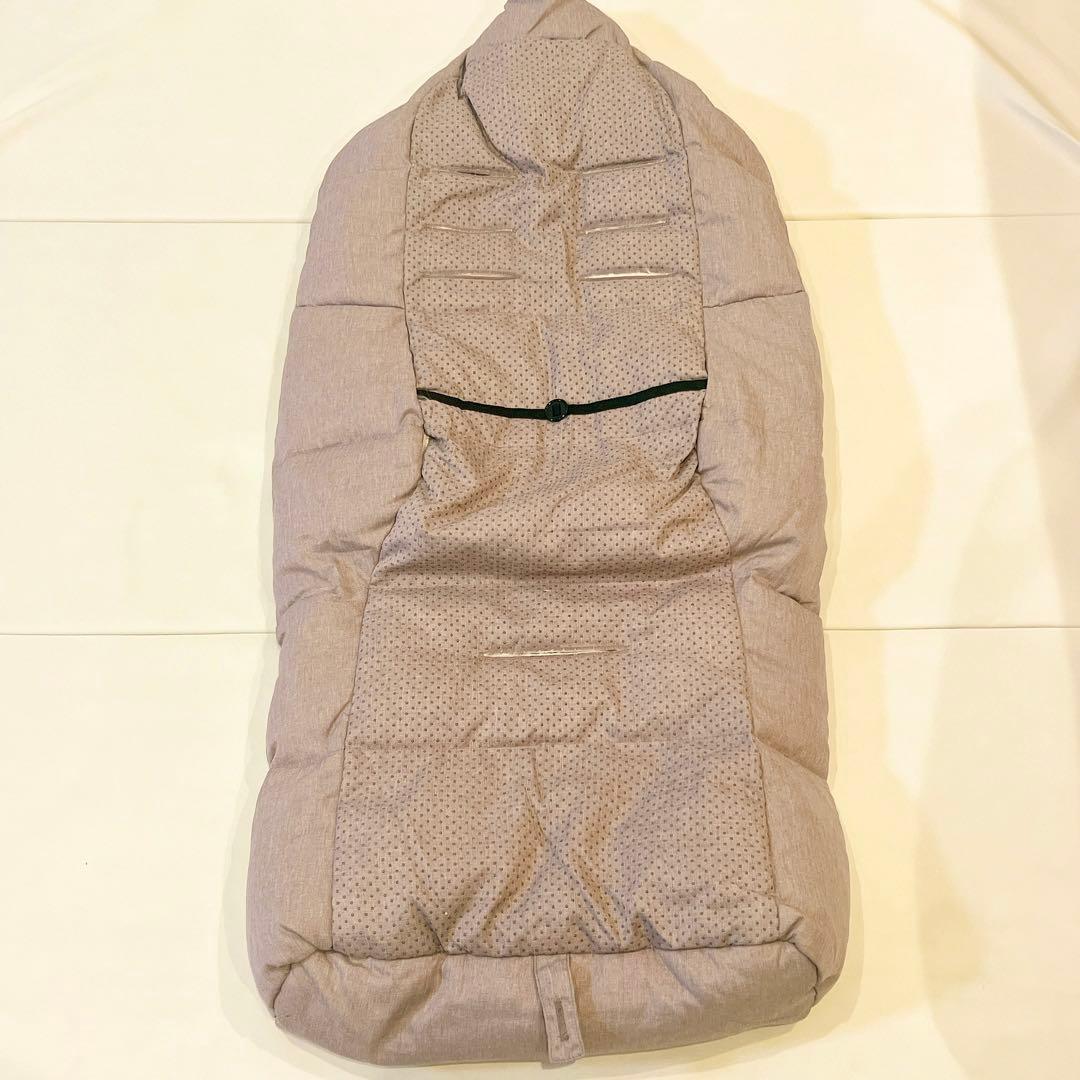 【美品】 エアバギー　フットマフ　ベージュウッド　2個セット　双子　防寒