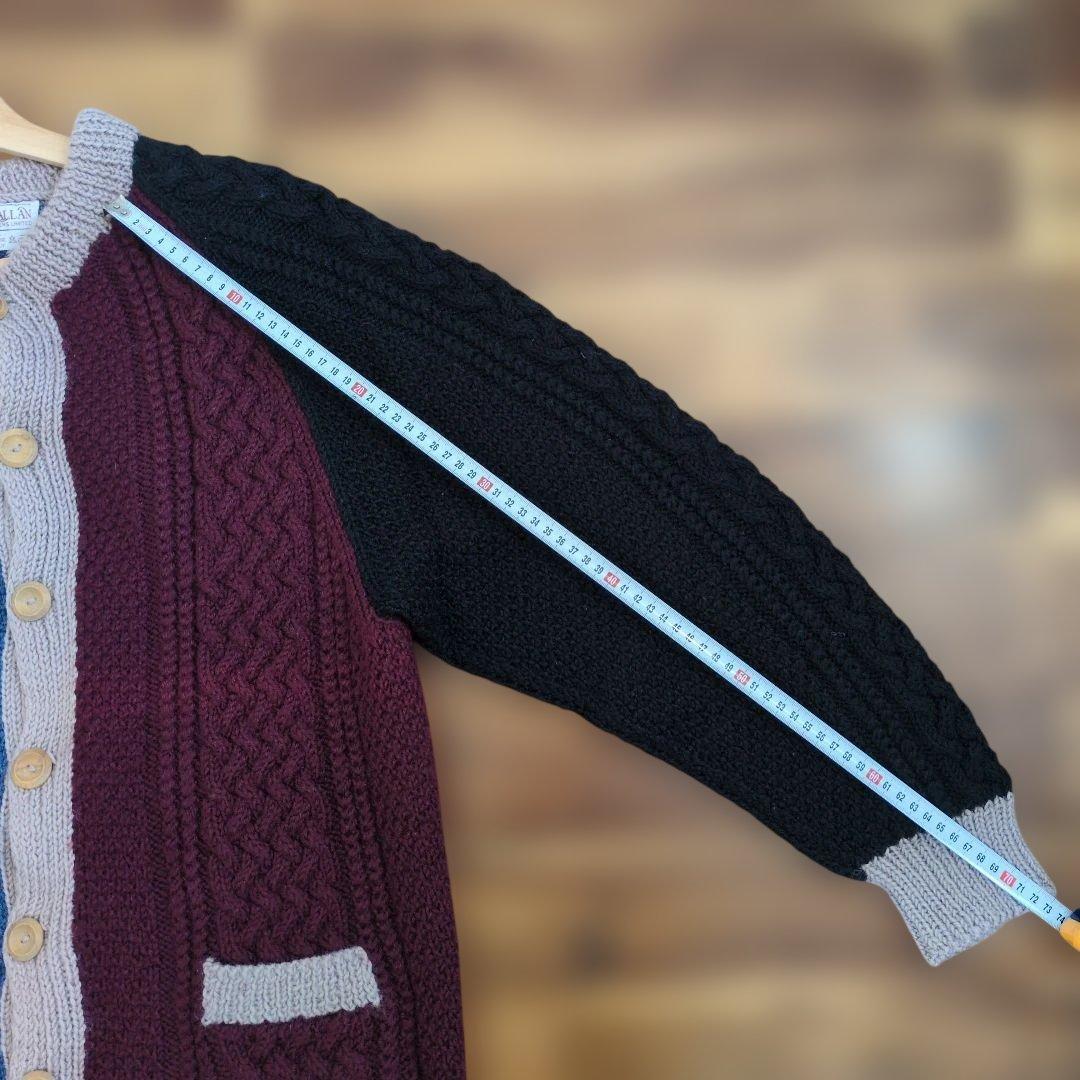 INVERALLAN（インバーアラン）4Aカーディガン　マルチカラー　美品