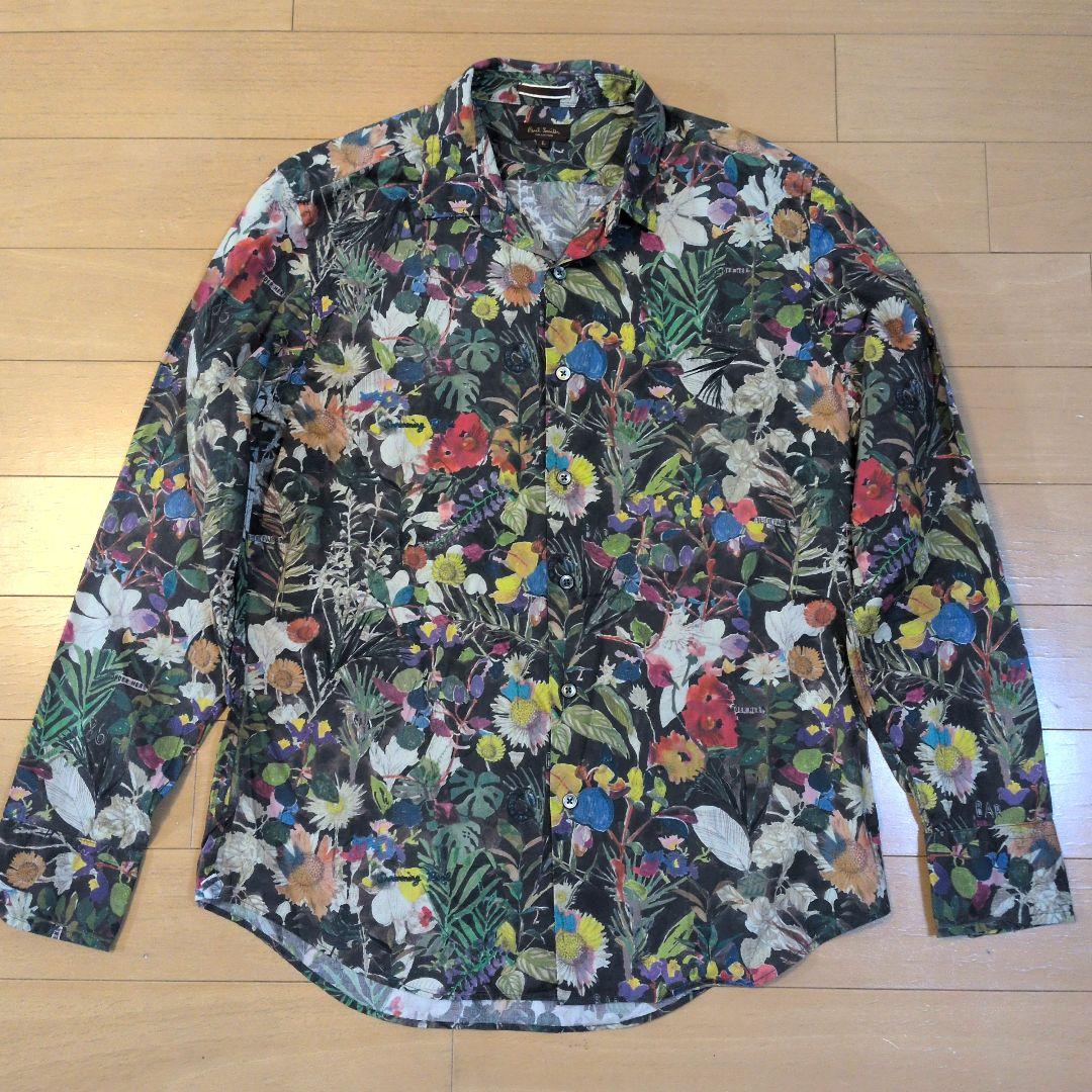【ロック】Paul Smith collection ボタニカル柄 長袖
