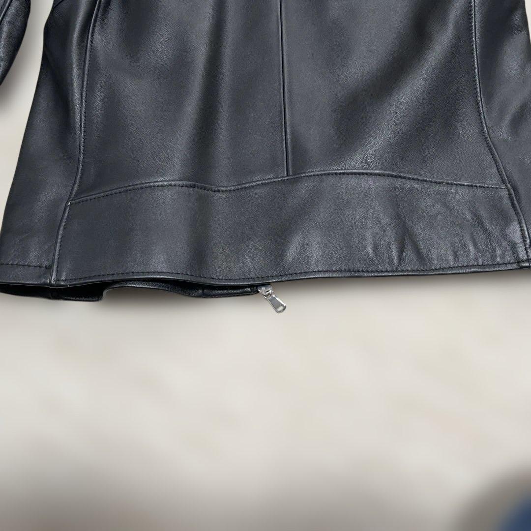 【美品】BEAUTY & YOUTHシープレザーシングルライダースジャケット