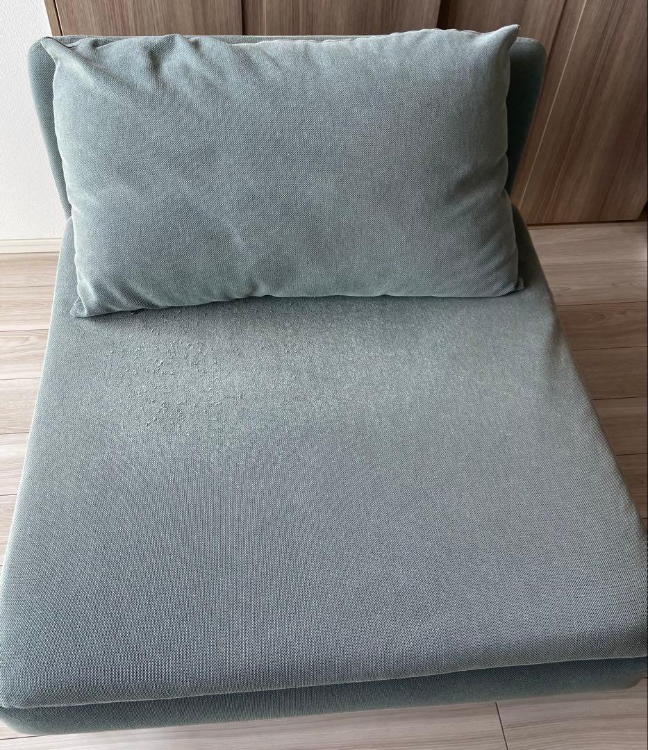 （廃棄直前　最終値下）ソーデルハムン　ひとり掛けソファー　ターコイズ色