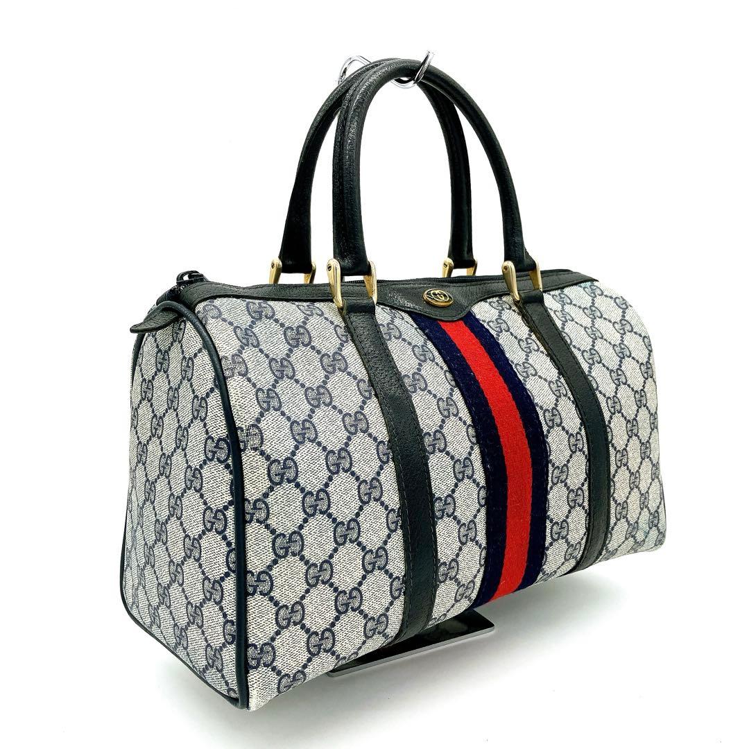 希少カラー【GUCCI】ミニボストンバッグ　GGスプリーム シェリー