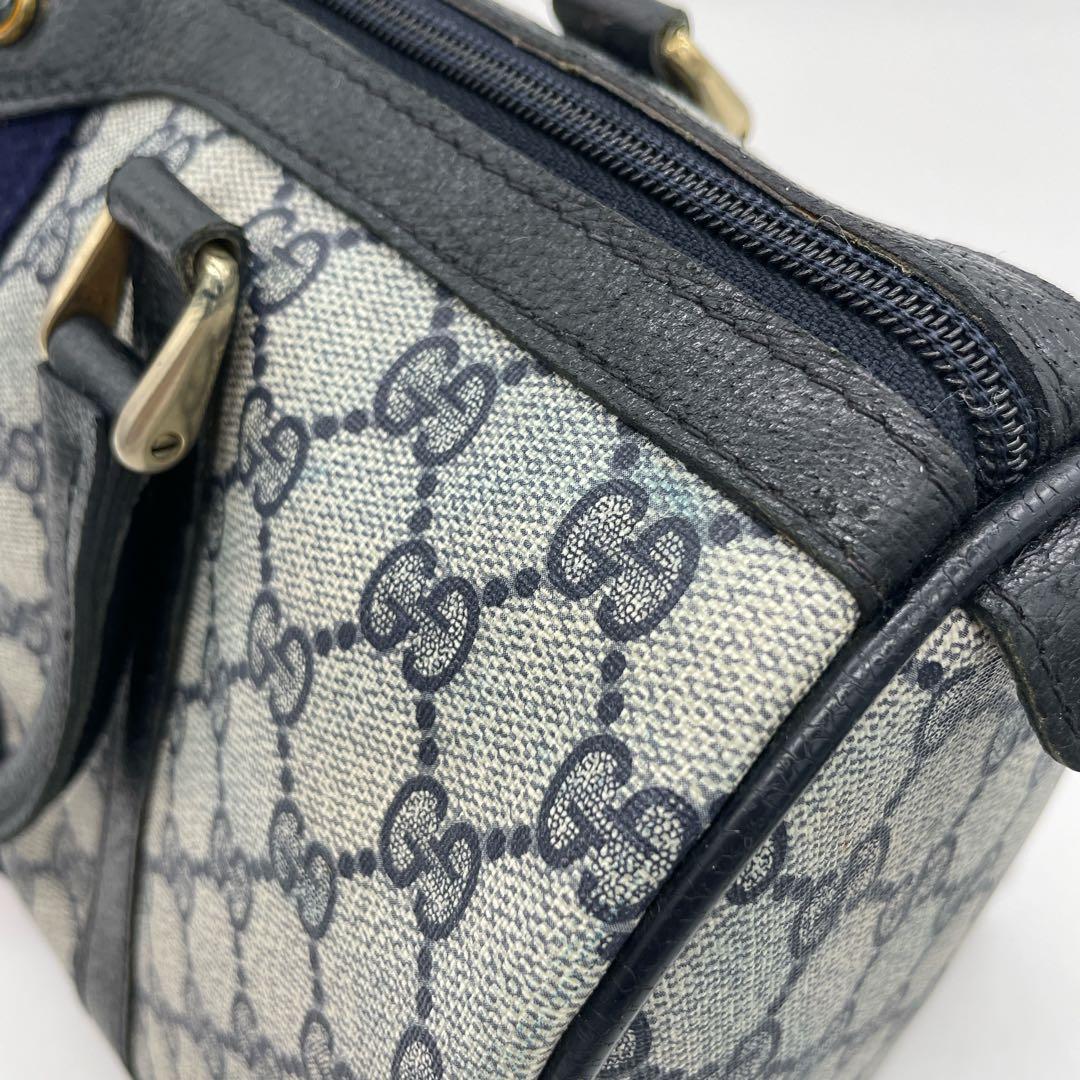 希少カラー【GUCCI】ミニボストンバッグ　GGスプリーム シェリー