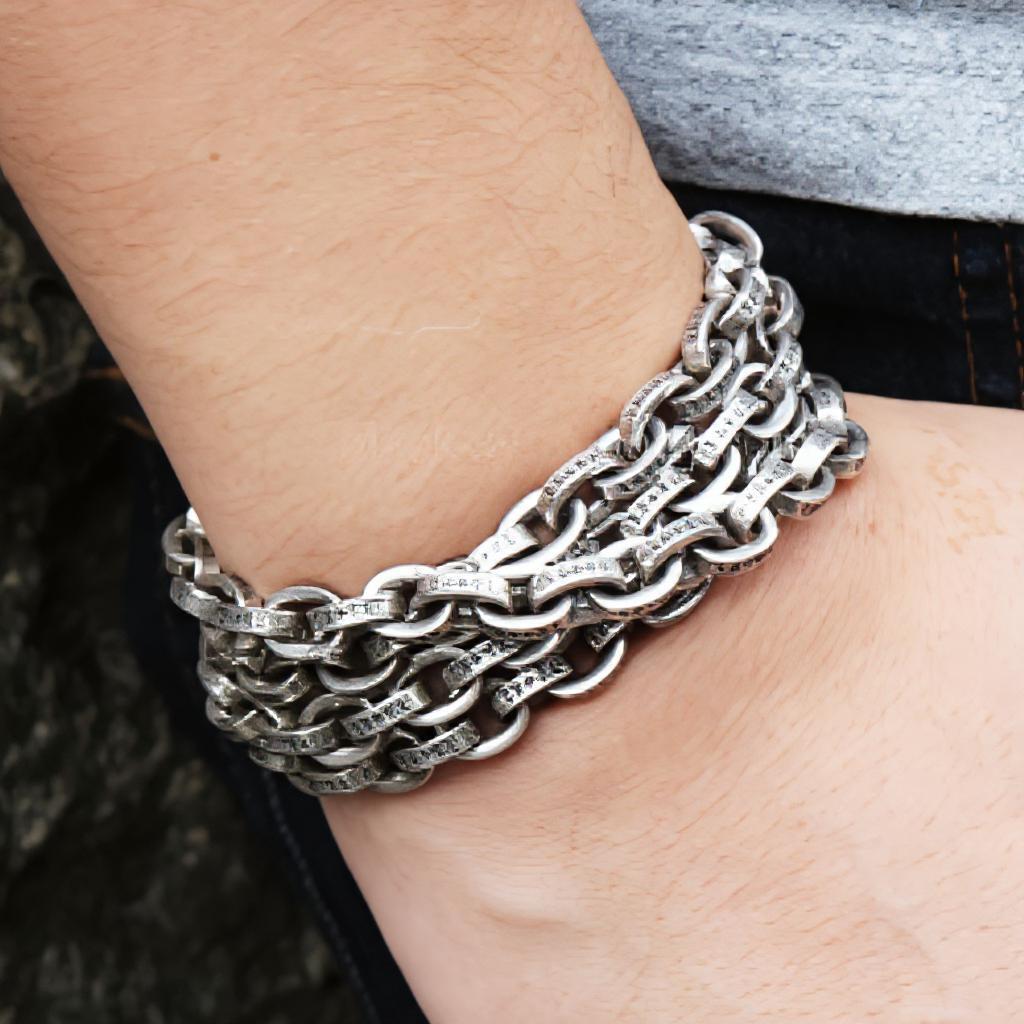 ペーパーチェーン ネックレス シルバー925 45-50cm