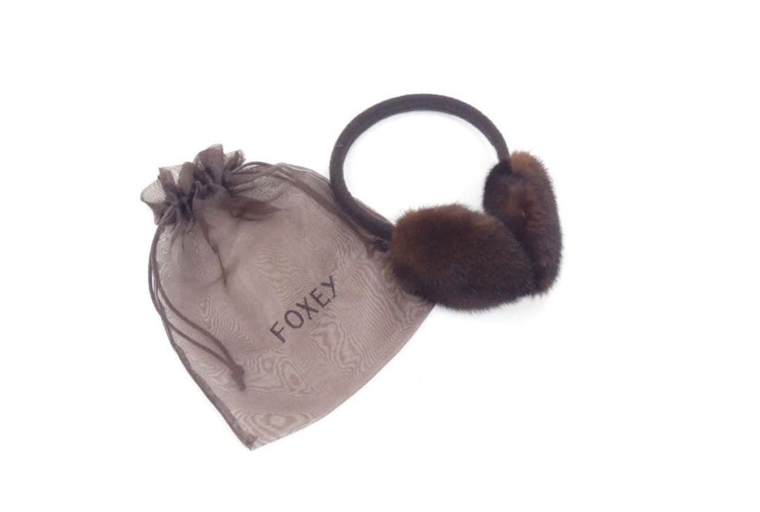 FOXEY ブラウン　ロシアンセーブルファー イヤーマフ　新品未使用品