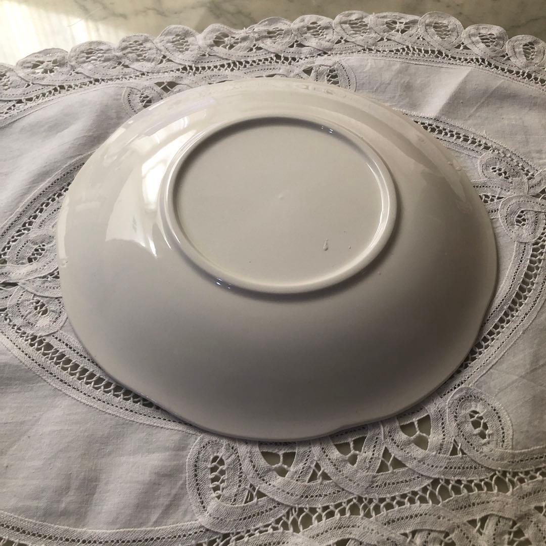 フランス　ヴィンテージ　ジアン ブループレート