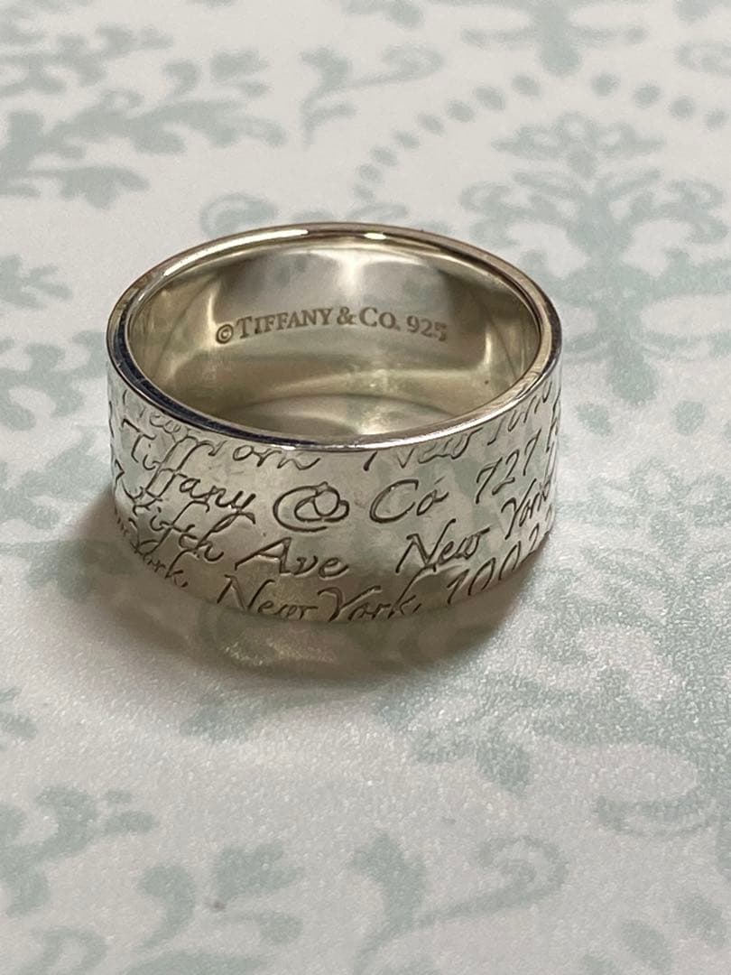 素安　Tiffany&Co. ティファニー 20号 ノーツ ワイドリング