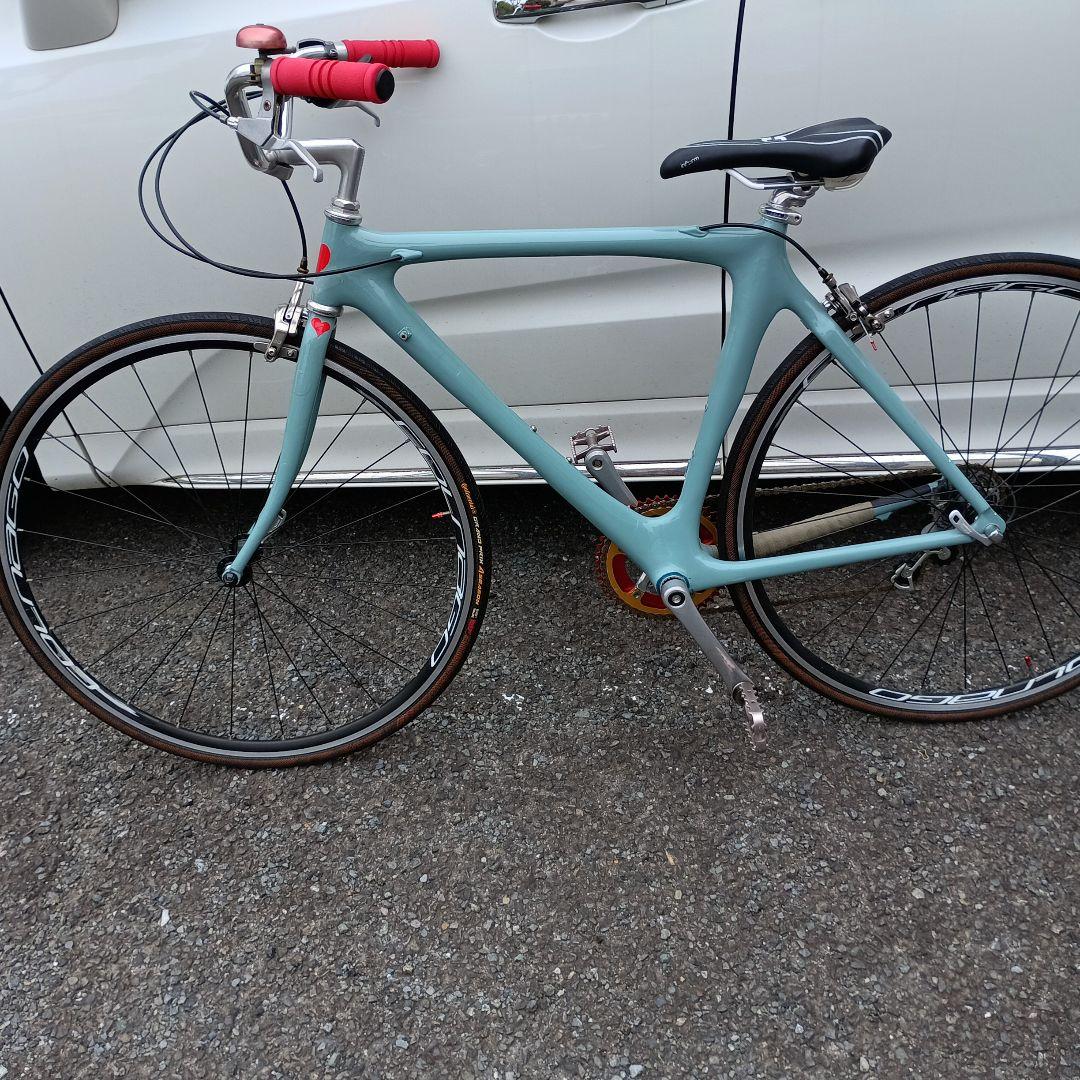 カスタム ロードバイク 水色