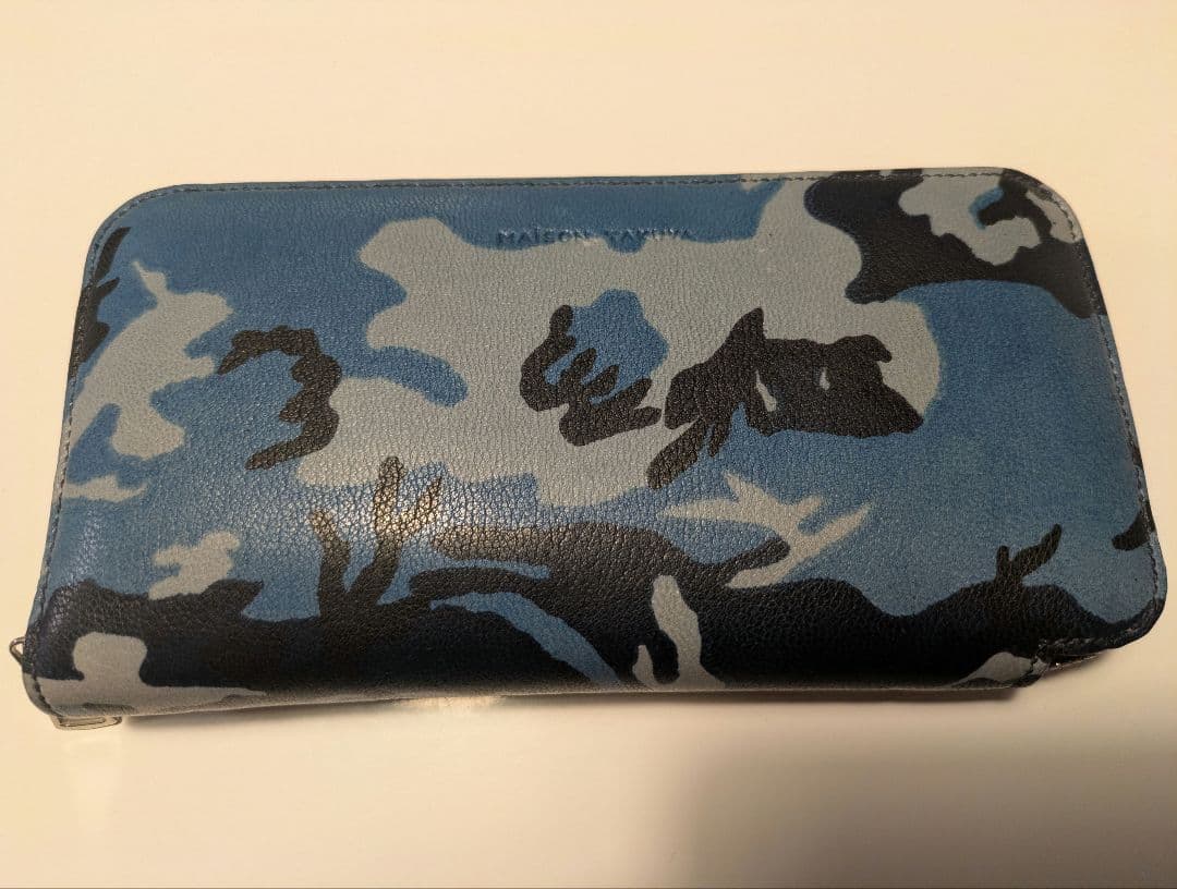 MAISON TAKUYA ロングウォレット長財布カモフラージュブルー迷彩