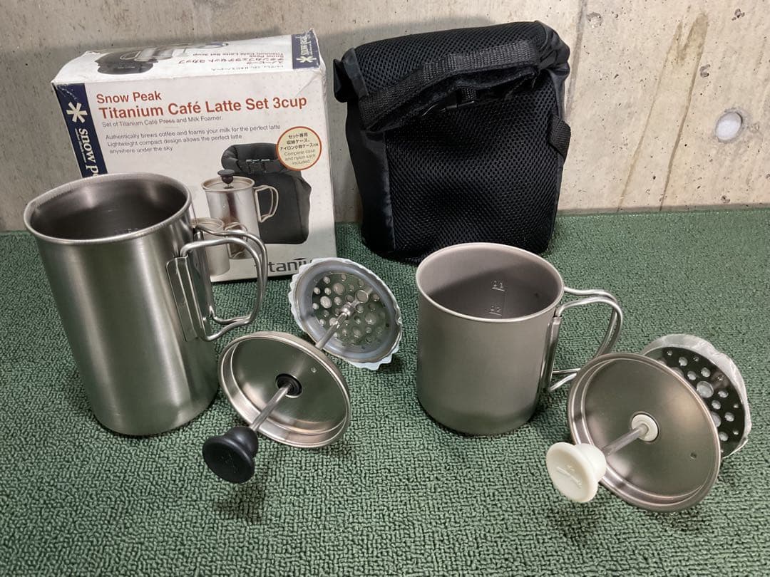 廃盤品・貴重な新品 チタンカフェラテセット スノーピーク  peak