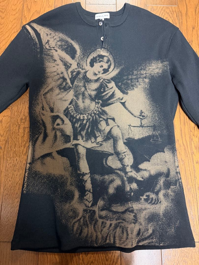 専用 L VALLAD V.HENRY NECK L/S BLACKサーマル