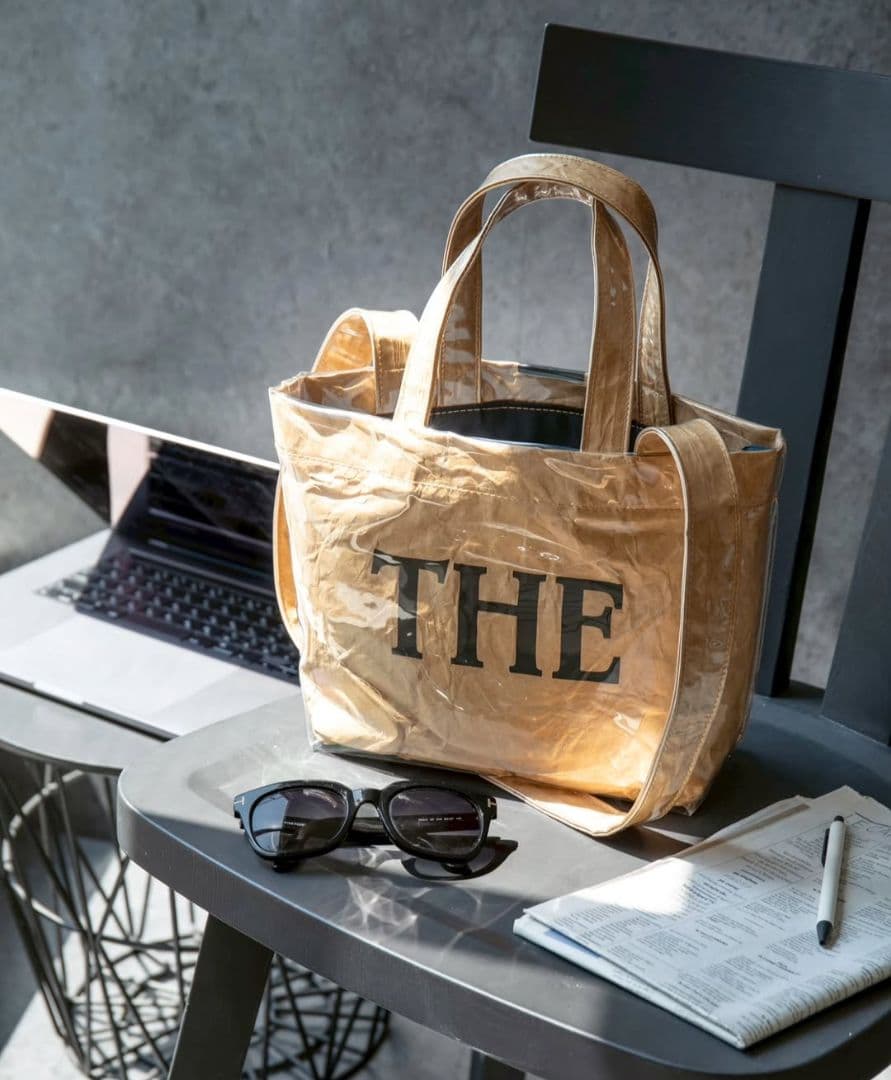 山田優さんtheweekendhotel　PVCBag(THE)BEIGE