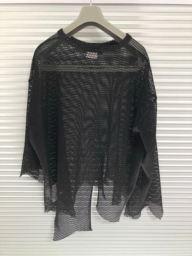 23SS ブラックコムデギャルソン 短冊メッシカットソー