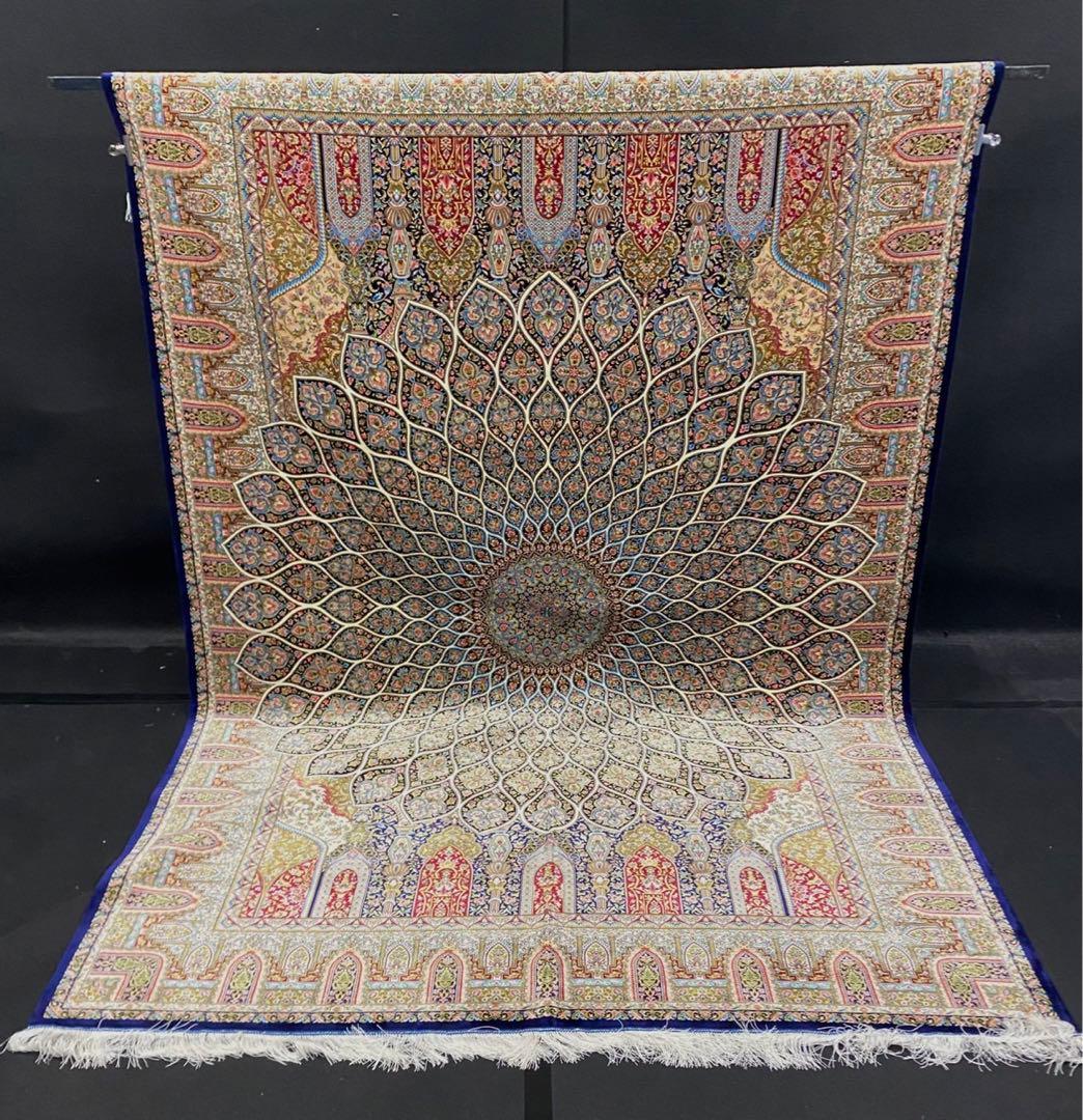 高級ペルシャ絨毯　イラン・クム産　シルク100％ 最高峰289万ノット手織り#5