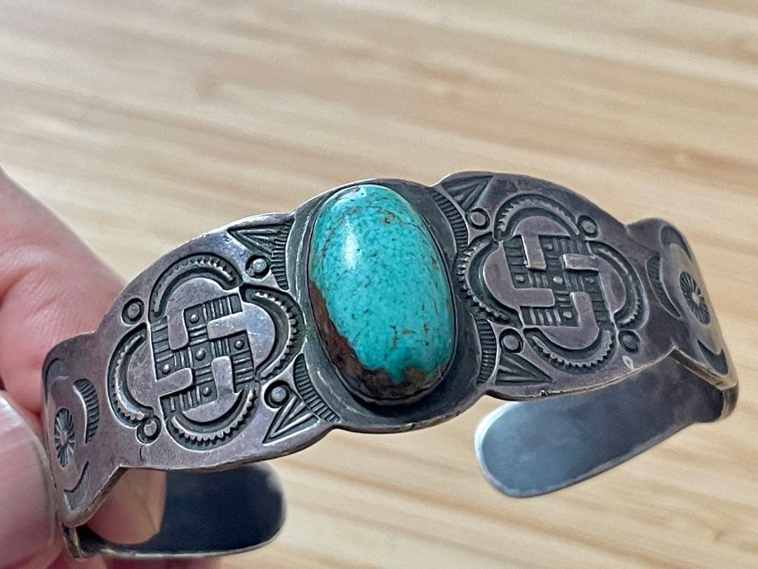 超希少!ナバホVTGバングル1930’s 【FJさん着用品】スワスティカ