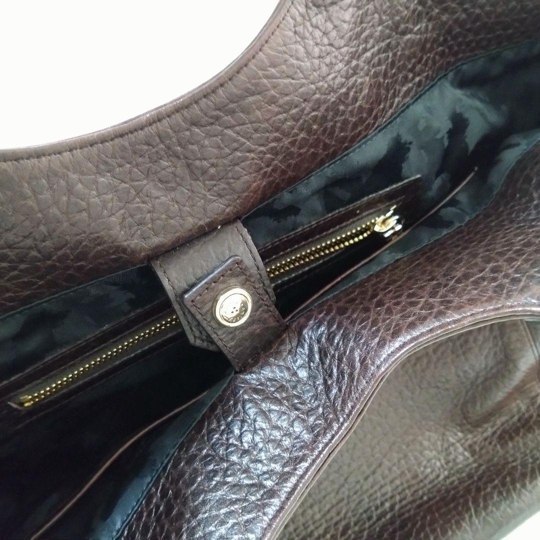 ✨美品アニアリ ダークブラウン レザートートバッグ ビジネス クロコ