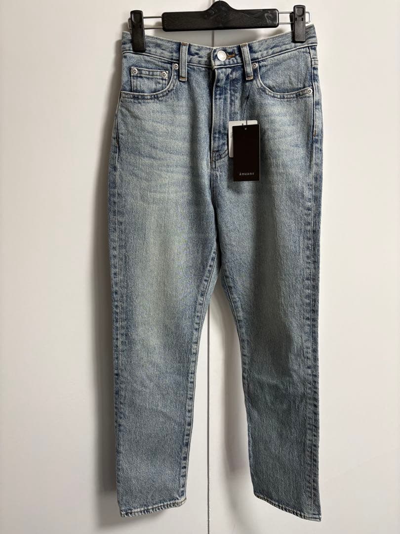 ☆タグ付新品☆ anuans アニュアンス スリムストレートデニム ライトブルー