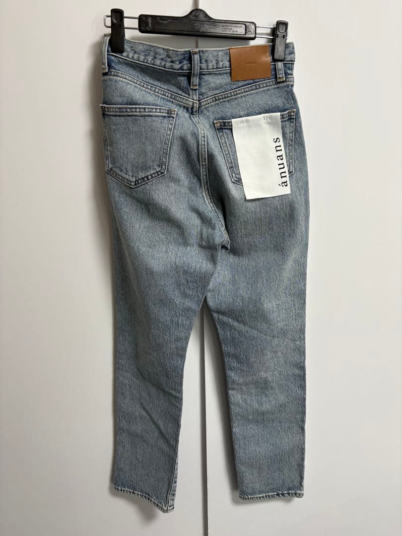 ☆タグ付新品☆ anuans アニュアンス スリムストレートデニム ライトブルー