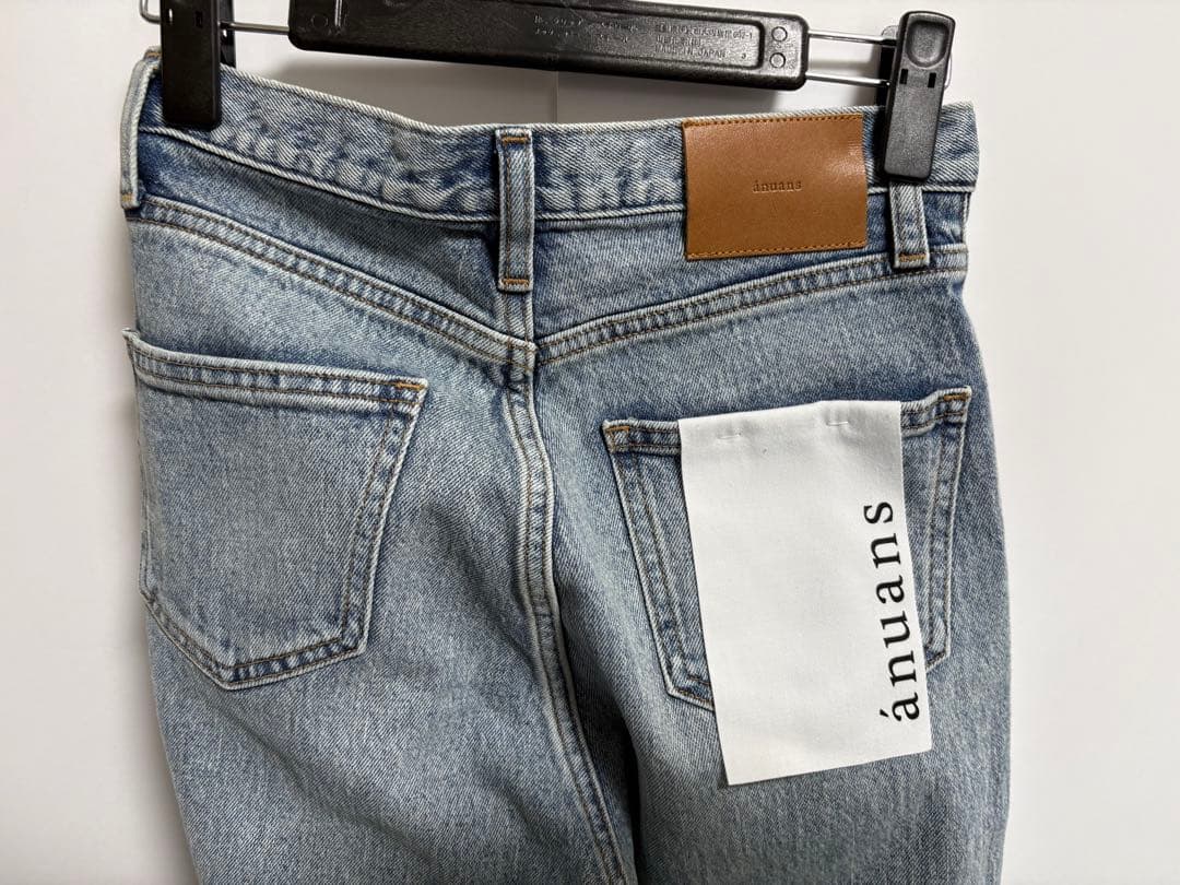 ☆タグ付新品☆ anuans アニュアンス スリムストレートデニム ライトブルー