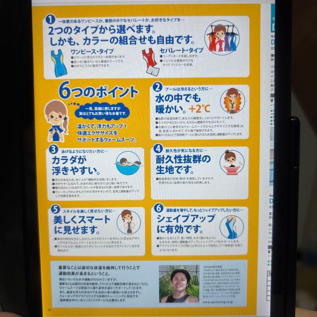 ウォームスーツDCN 保温水着 ５分丈　レディース女性用サイズ１５M ワンピース