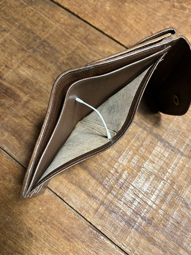 IL BISONTE★ウォレット ダークブラウン/折り財布/こげ茶