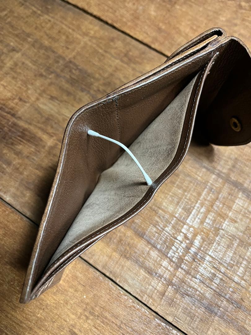 IL BISONTE★ウォレット ダークブラウン/折り財布/こげ茶