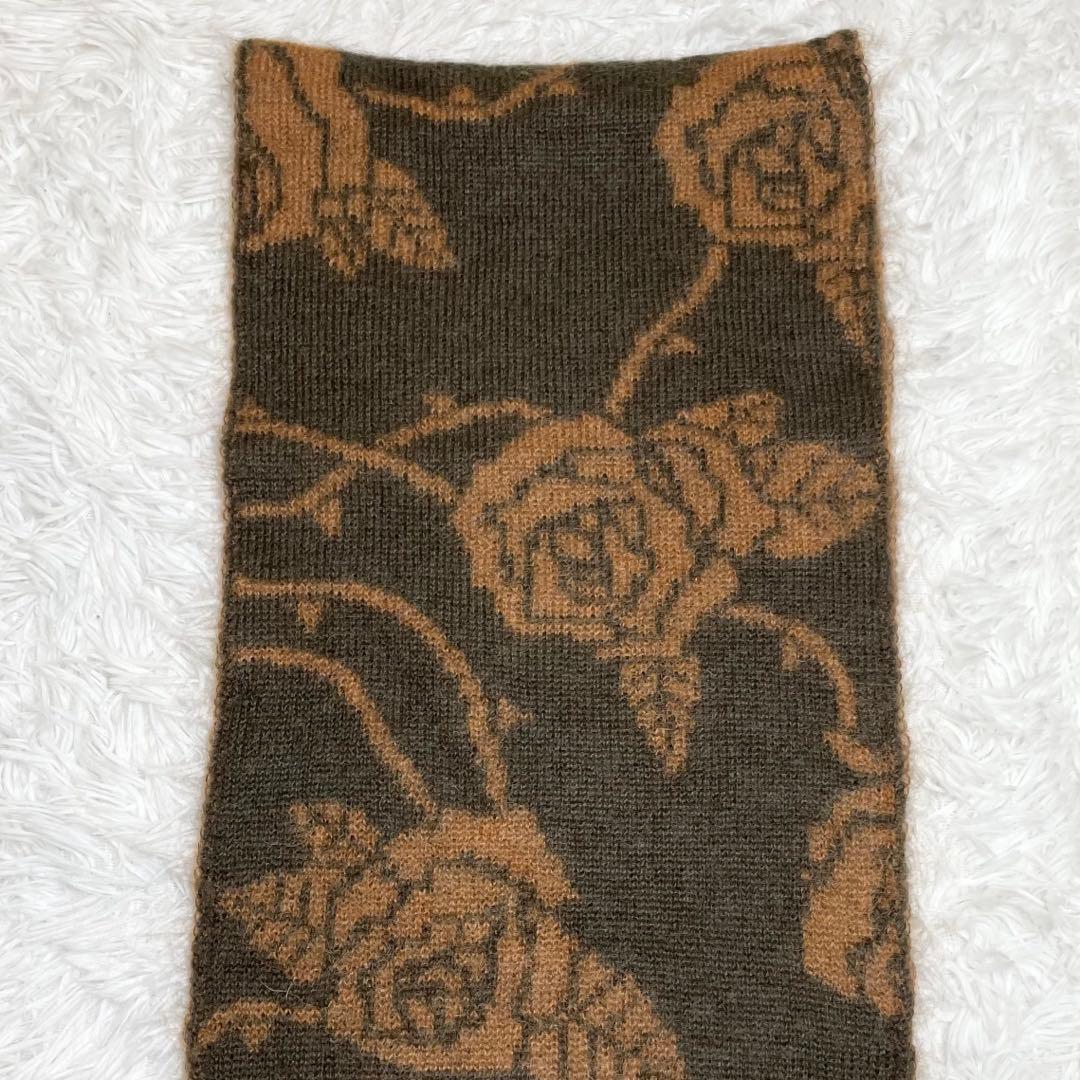 ギャングスタービル　マフラー・ストール・バラ・モヘア・ヂャガード・アンゴラヤギ