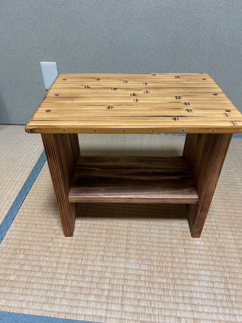 梅里竹芸　三人掛けソファー　ベンチ　竹製　【A-99】