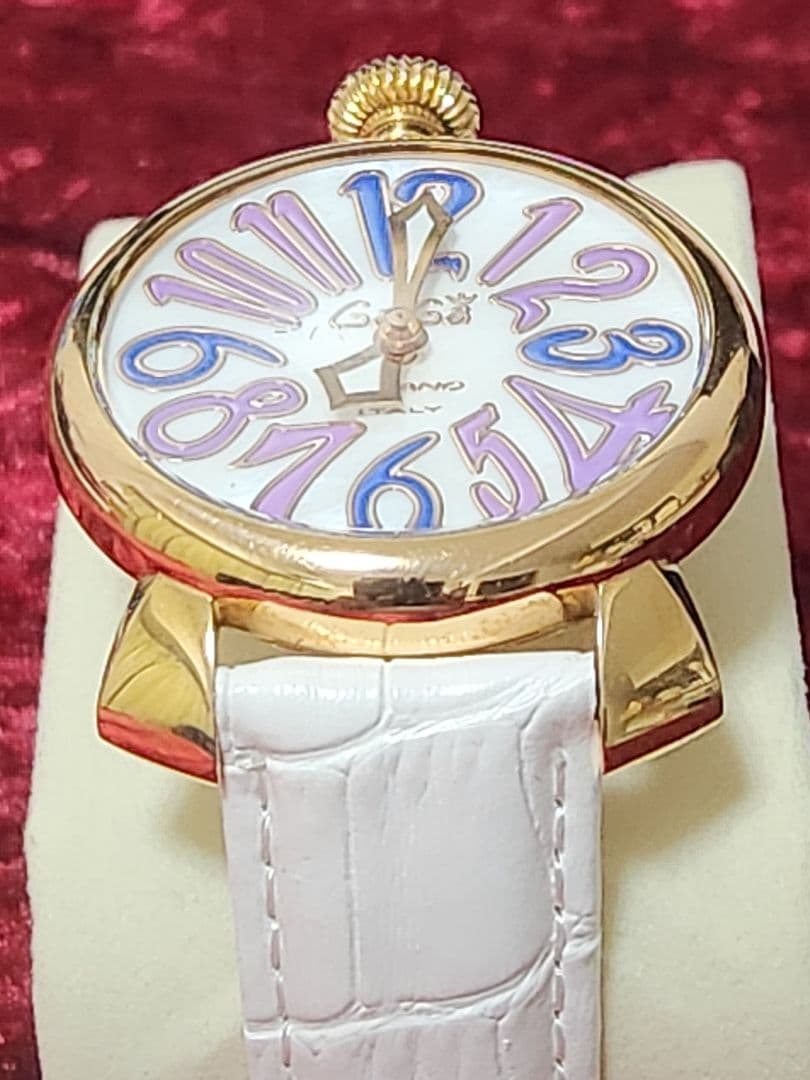 箱付 ガガミラノ マヌアーレ 5021 QZ シェル文字盤