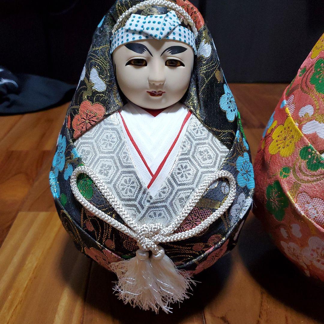 姫だるま　伝統的　日本人形　2体セット　縁起物